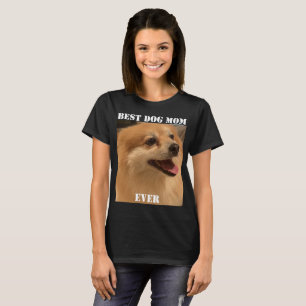 Beste Hunde-Mama je Foto Spaß Niedliche Welpe Pet T-Shirt