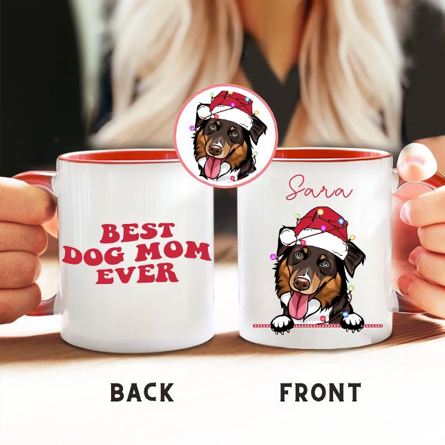 Beste Hunde-Mama je Hund Personalisierte Hand Zeic Tasse (Von Creator hochgeladen)