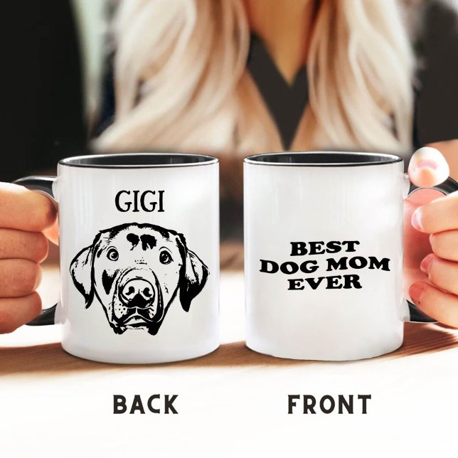 Beste Hunde-Mama je Personalisierte Hand Zeichnend Tasse (Von Creator hochgeladen)