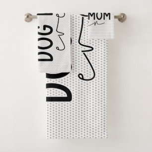 Beste Hunde-Mama je Spaß und stilvolles Geschenk f Badhandtuch Set
