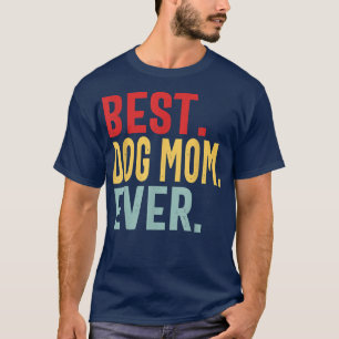 Beste Hunde-Mama je Vintag gestörtes Design Niedli T-Shirt