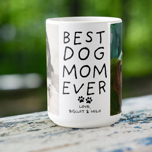 Beste Hunde-Mama je von Hund zwei Foto benutzerdef Kaffeetasse