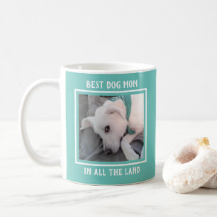 Beste Hunde Mama Niedlich Welpen Hund Aquamarin bl Kaffeetasse