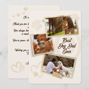 Beste Hunde-Vater-Karten für Fotos Karte