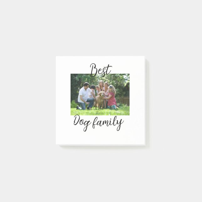 Beste Hundefamilie Mutter Papa Tierfreund Urlaub Post-it Klebezettel (Vorderseite)