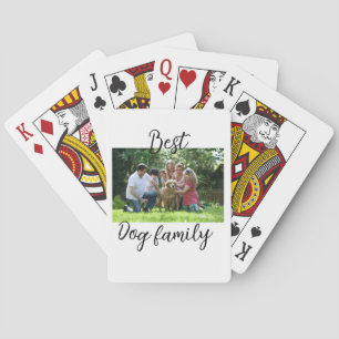 Beste Hundefamilie Mutter Papa Tierfreund Urlaub Spielkarten