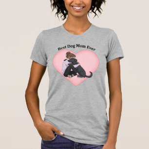 Beste Hundemama Aller Zeiten Schwarzer Labradoodle T-Shirt