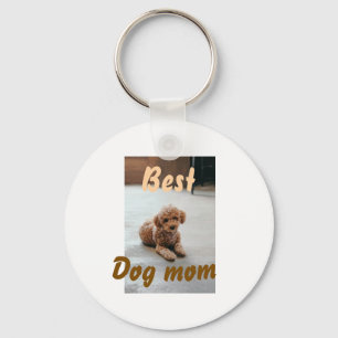 Beste Hundemama braune Pfütze Haustier Hund Katze  Schlüsselanhänger