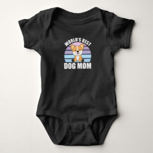 Beste Hundemama der Welt - Hund Corgi Vintage Sonn Baby Strampler