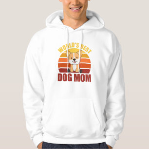 Beste Hundemama der Welt - Hund Corgi Vintage Sonn Hoodie
