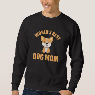 Beste Hundemama der Welt - Hund Corgi Vintage Sonn Sweatshirt