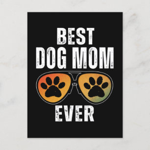 BESTE HUNDEMUTTER ALLE ZEIT POSTKARTE