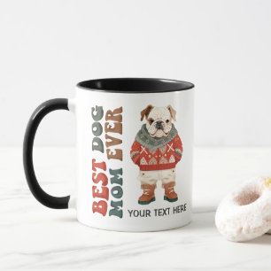 Beste Hundemutter Aller Zeiten Bulldogge Weihnacht Tasse