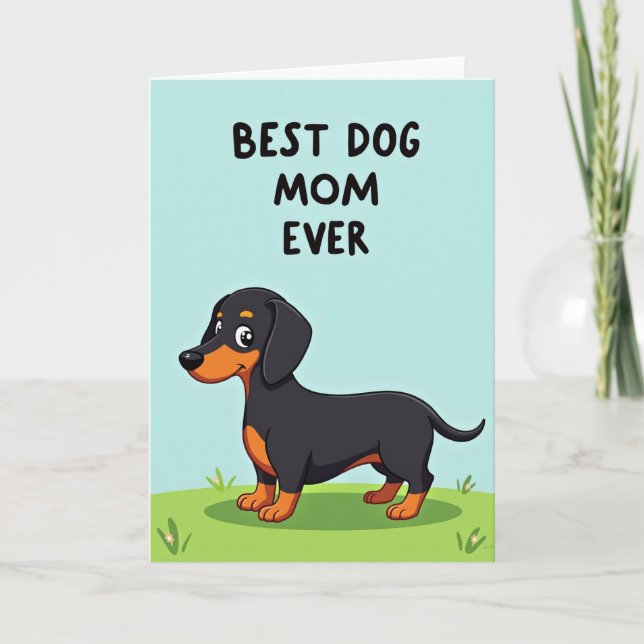 Beste Hundemutter Aller Zeiten Kunstkarte Karte (Vorderseite)