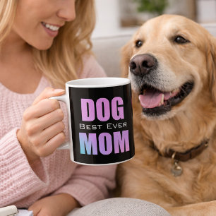 Beste Hundemutter aller Zeiten Neon Pink Kaffeetasse