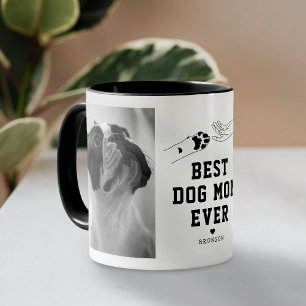 Beste Hundemutter Aller Zeiten Personalisiertes Fo Tasse
