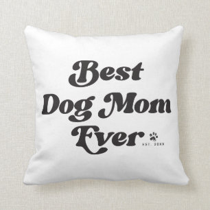 Beste Hundemutter Aller Zeiten Retro-Typografie We Kissen