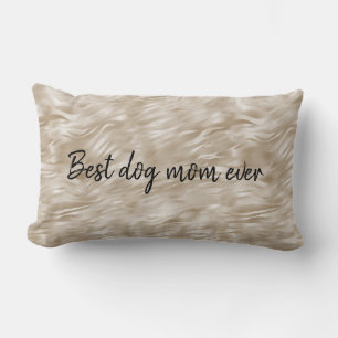 Beste Hundemutter Chic Gold Zebradruck Lendenkissen
