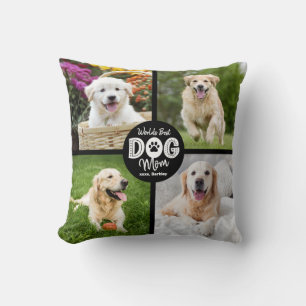 Beste Hundemutter der Welt Benutzerdefinierte 4 Fo Kissen