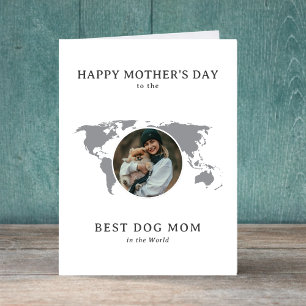 Beste Hundemutter der Welt Foto Muttertag Feiertagskarte