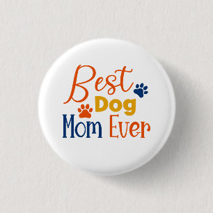 Beste Hundemutter farbiges Typografie-Design Button