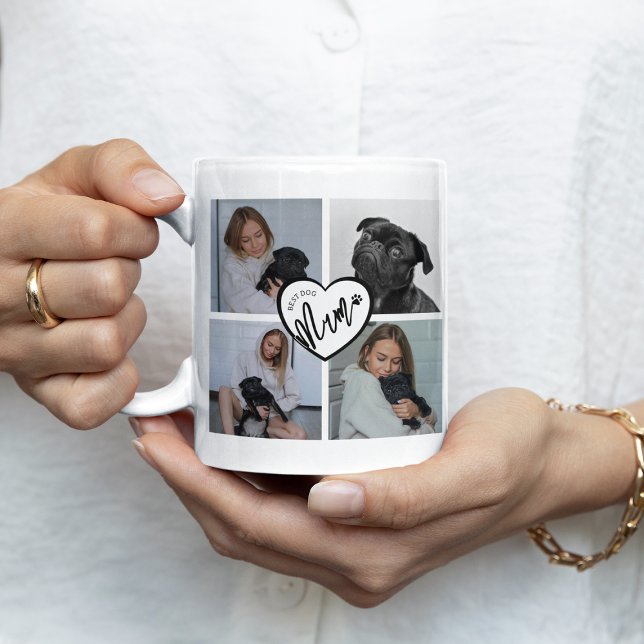 Beste Hundemutter | Fotocollage Kaffeetasse (Von Creator hochgeladen)