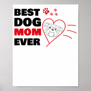Beste Hundemutter je Poster