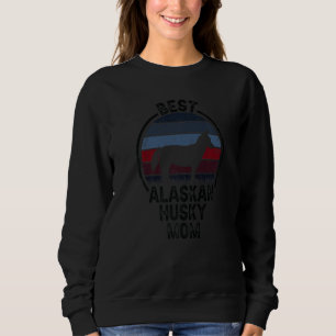 Beste Hundemutter Mama - Vintage Alaskan Husky Pre Sweatshirt