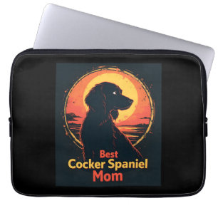Beste Hundemutter Mama - Vintage Cocker Spaniel T- Laptopschutzhülle