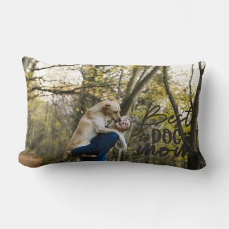 Beste Hundemutter Personalisiertes Hunde-Foto Lendenkissen