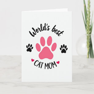 Beste Hundemutter Pfotenabdruck Karte