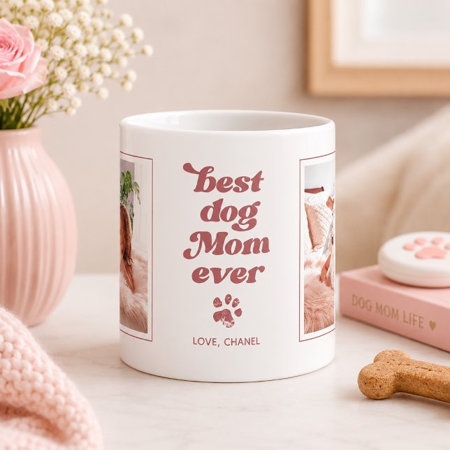 Beste Hundemutter überhaupt | Benutzerfoto Blush R Kaffeetasse (Von Creator hochgeladen)