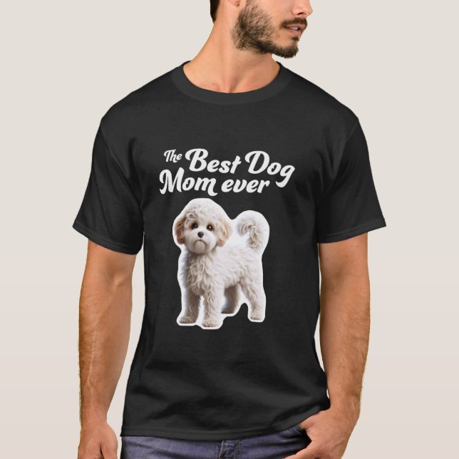Beste Hundemutter überhaupt  Maltipoo T-Shirt (Vorderseite)