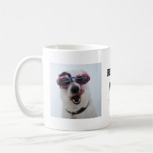 Beste Hundemutter, Zwei Foto Handschrift Text  Kaffeetasse