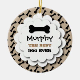 Beste Hundeüberhaupt niedliche Keramikornament