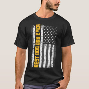 Beste HundeVater-überhaupt - USA-Flagge - Vintage T-Shirt