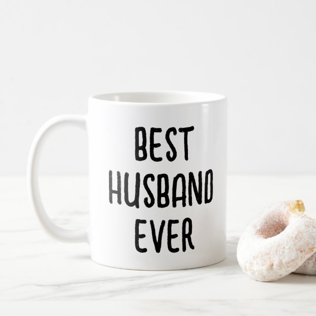 Beste Husband-Geschenke von Ehefrau Geburtstag Fun Kaffeetasse (Mit Donut)