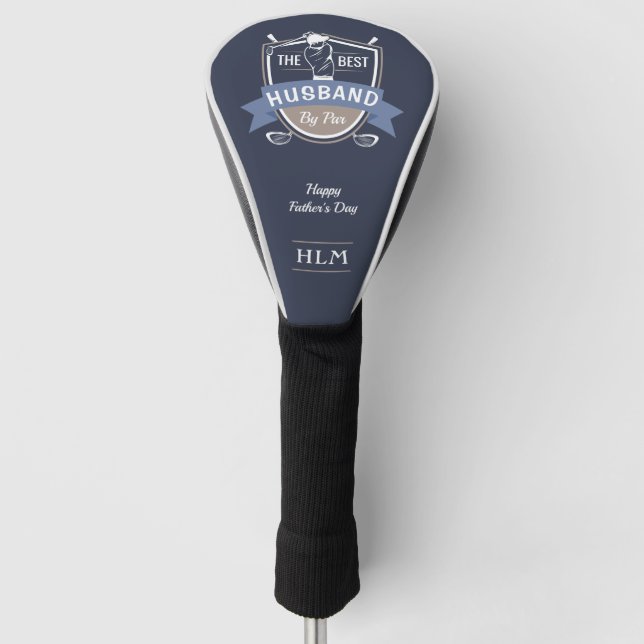 Beste Husband Par Golf Head Cover Headcover (Vorderseite)