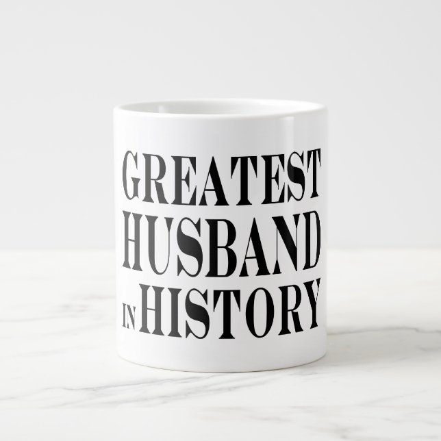 Beste Husbands: Bester Mann der Geschichte Jumbo-Tasse (Vorderseite)