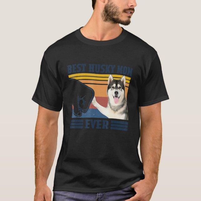 Beste Husky-Mama Aller Zeiten  Hunde-Mutter Mütter T-Shirt (Vorderseite)