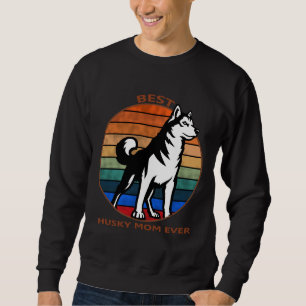 Beste Husky-Mama je leise, entspannt Sweatshirt