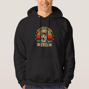 Beste Husky-Mama je Mommy Husky Dog Hoodie