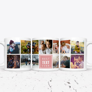 Beste "Ihr Text hier" jemals individuelles Foto Jumbo-Tasse