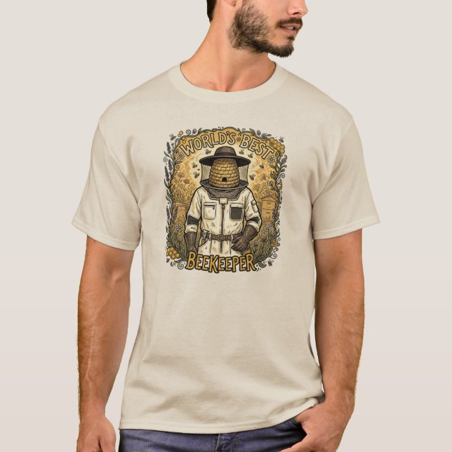 Beste Imker-Bienendesign der Welt T-Shirt (Vorderseite)