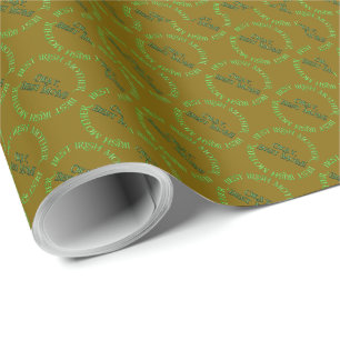 Beste Irische Mutter braunes Matt-Geschenkpapier Geschenkpapier