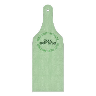 Beste Irische Mutter grüne Glas-Paddel-Schneidbret Schneidebrett