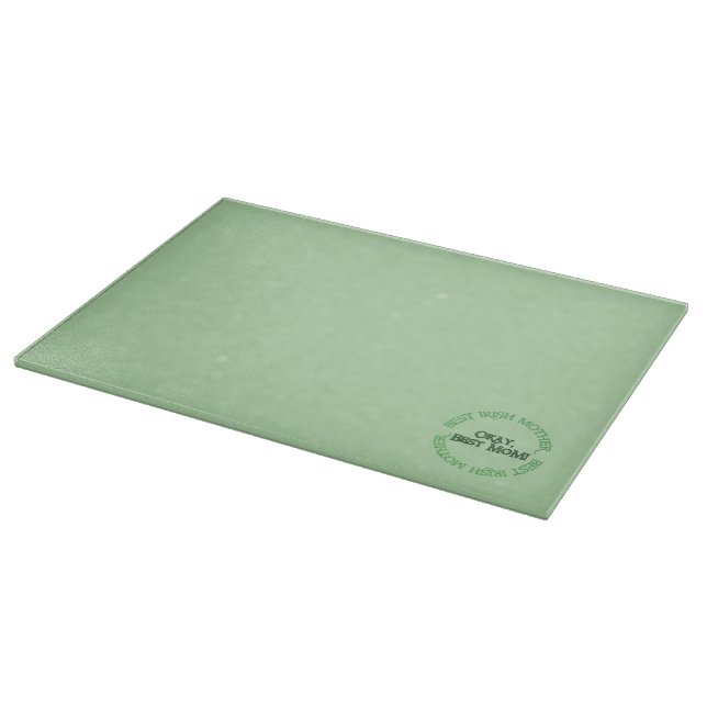 Beste Irische Mutter grüne Glas-Schneidbrett Schneidebrett (Ecke)