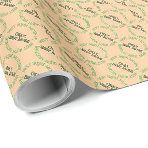 Beste Irische Mutter matte Geschenkpapier
