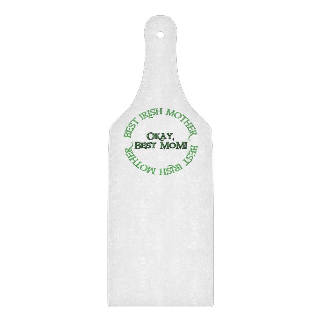 Beste Irish Mother Glaspaddel Schneidebrett (Vorderseite)