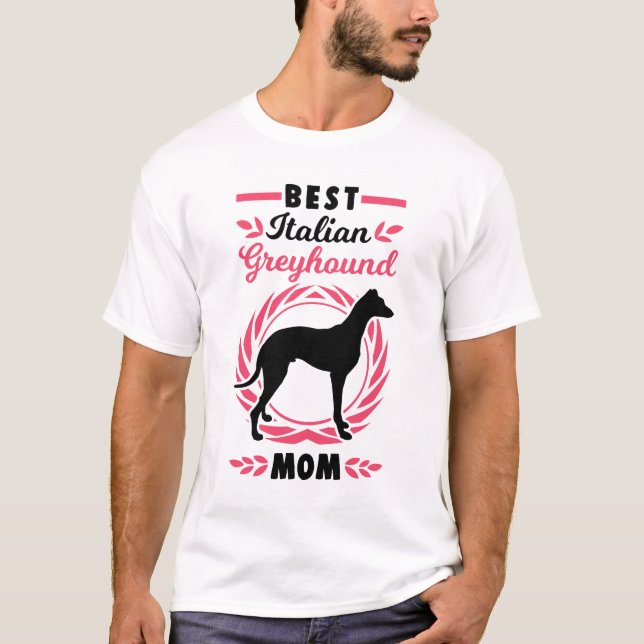 Beste italienische Greyhound-Mama T-Shirt (Vorderseite)